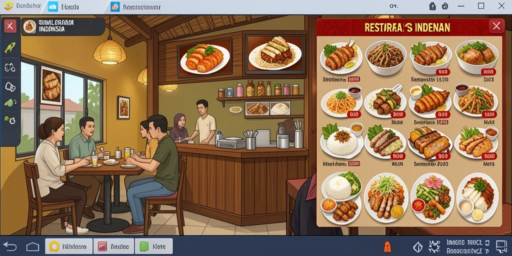 Tangkapan layar memperlihatkan menu kustomisasi karakter.