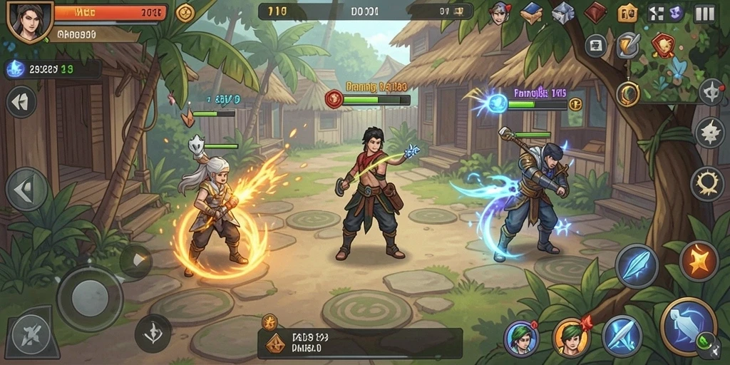 Screenshot menunjukkan pengalaman bermain yang seru dan mendebarkan.