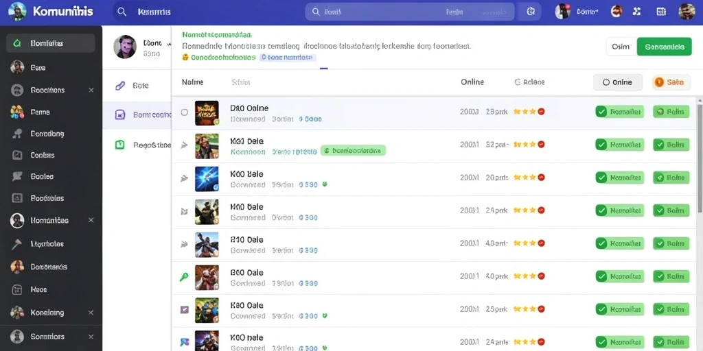 Screenshot fitur chat yang memungkinkan interaksi dengan pemain lain.